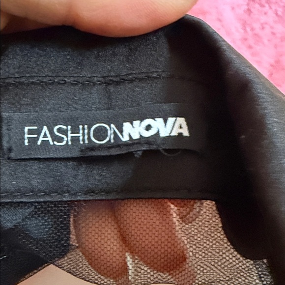 Fashion Nova Black Sheer Top - Picture 2 of 5